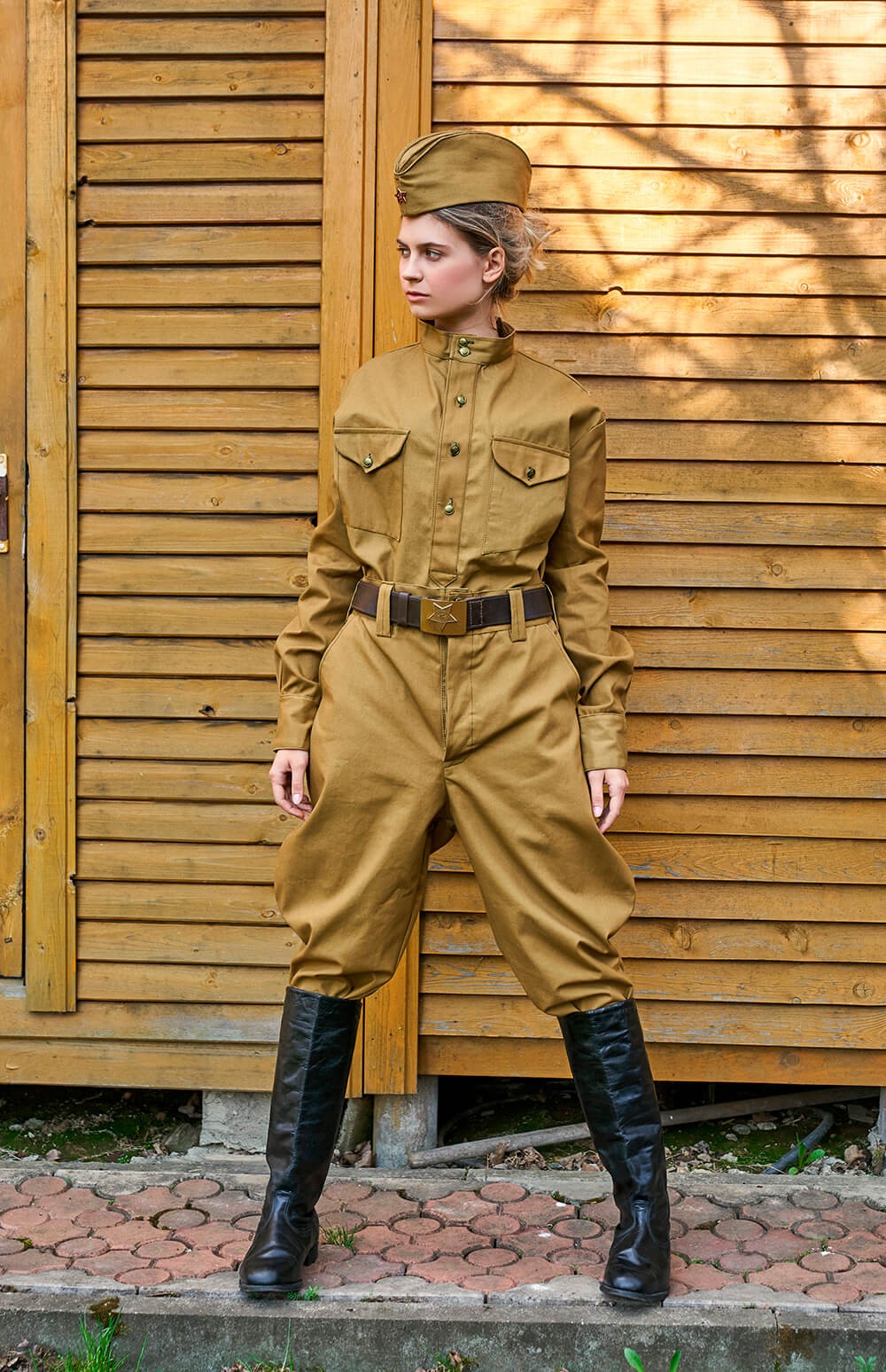 Пилотка солдатская с красной звездой ХИТ